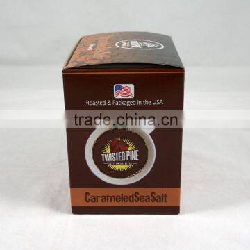 Customized coffee paper box for 12 single serve cups