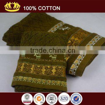 pure cotton yarn dyed beautiful national features jacquard face towel