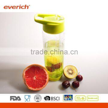 700ml Single Wall AS Fruit Infuser Insulated Plastic Tritan Water Bottle photo-2