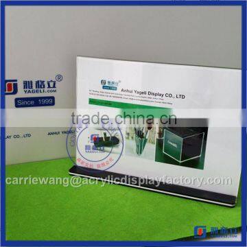 Factory China supplier acrylic material table menu holder table tent holders for restaurant