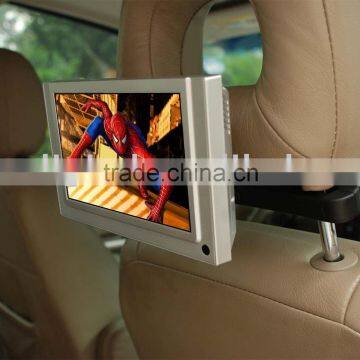 Promotional 7 " LCD usb Car video display player ,headrest taxi pop advertising display