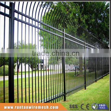 Hot dipped galvanized and powder coated ornamental iron fence (Tread Assurance)