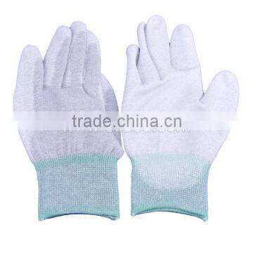 ESD PU Palm Coated Carbon Fiber Gloves