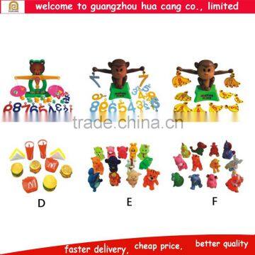 Popular kids platic educational toys cartoon monkey educational early learning toy