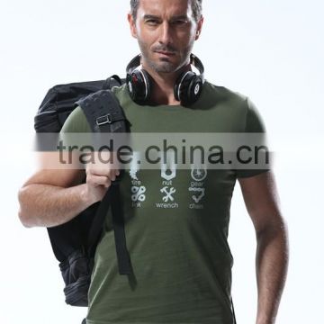 100% polyester dry fit fashion short sleeve custom mens running t shirt in stock