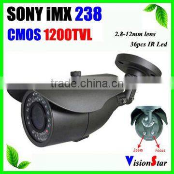 2.8-12MM Varifocal Lens OSD Menu Sony IMX238 1200TVL Super WDR High Quality Outdoor Video CCTV Camera