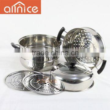 Removable Stainless Steel Cookware Food Double Layer Stainless Steel Food Steamer Pot photo-3