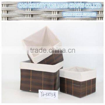 multiple usage brown color sundry baskets