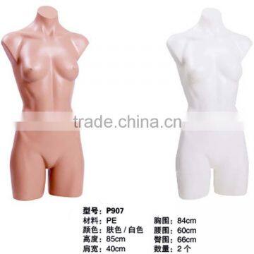 Sexy lifelike plastic Headless Torso Female mannequins