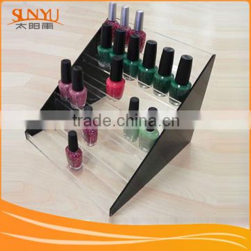 Simple Durable Clear Acrylic Nail Polish Display Racks