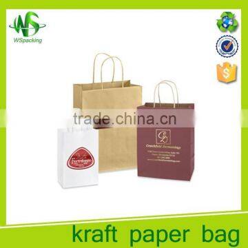 China factory cheap kraft paper holiday kraft carrying bag OEM & ODM