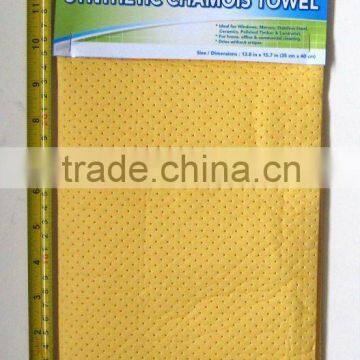 synthetic chamois towel (for car, window, etc)
