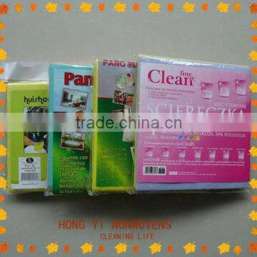 Needle punched nonwoven all purpose cleaning wipes(HY-W4132)