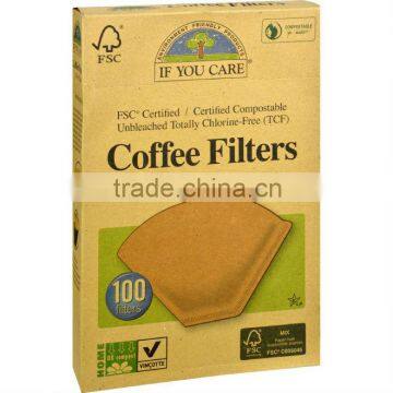 If You Care Coffee Filters - Brown - Cone - Number 6 - 100 Count