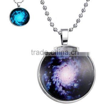 galaxy glowing necklace glowing in the dark necklace DIY jewelry