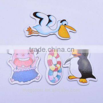 2016 Custom Made Lovely Carton Animal Design Flat Paper Fridge Magnets for Children photo-3