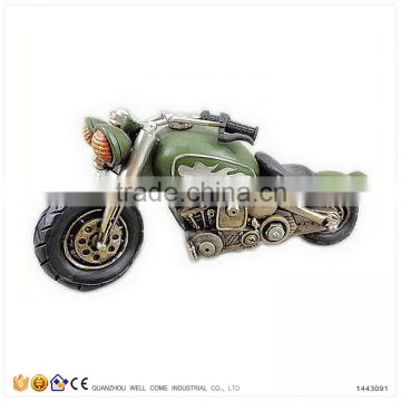 Resin Money Bank Old Model Motorcycle Racing