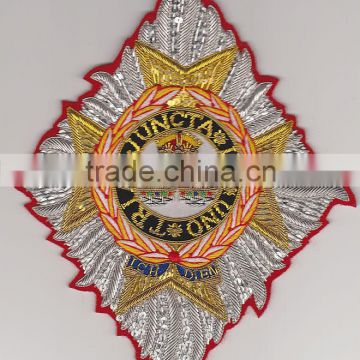 Bullion Embroidered Badges | Bullion Badges | Hand Made Bullion Badges