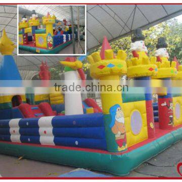 inflatable amusement park, inflatable amusement park with slide