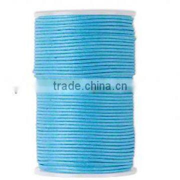 Wax cord Jewelry making supplies-1 mm turquoise blue color wax cord reel wheel for jewelry DIY making and craft supplies