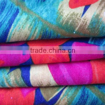 nice design 30S poly spun knitting printing fabric