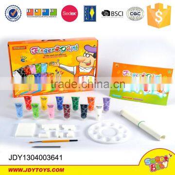 With 4 Color Paints Health DIY Kids Finger Painting Toy Foreign Kids Games photo-3