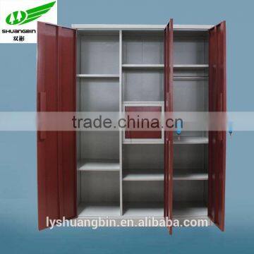 Luoyang High Quality 3 Door Practical Bedroom Designer Almirah Wardrobe With Mirro photo-4