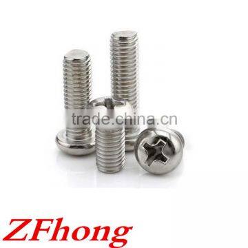 M1 to M6 Stainless Steel 304 A2-70 Pan Head Cross Recessed Machine Screw photo-2