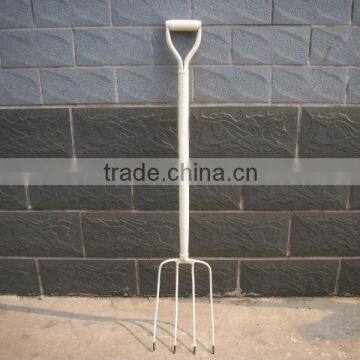 Steel handle fork with Y grip