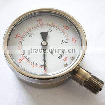 high quality hydraulic pressure gauge oil pressure gauge