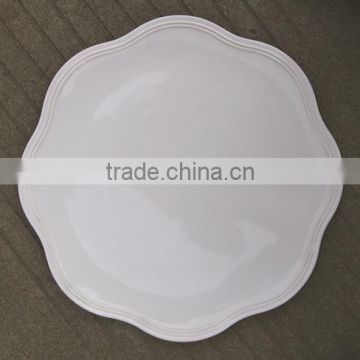 Flower shaped Round Melamine Plate PL-14