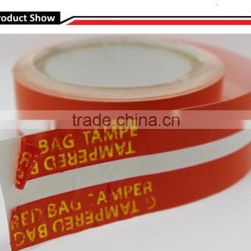 Security sealing tape for mailing bag