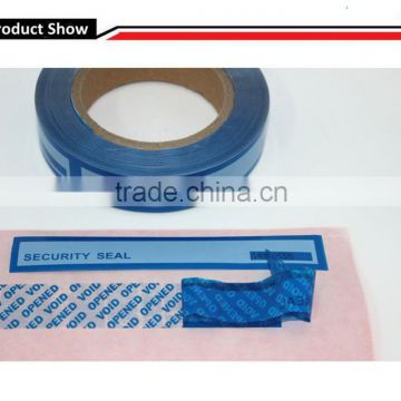 Tamper proof security carton sealing tape