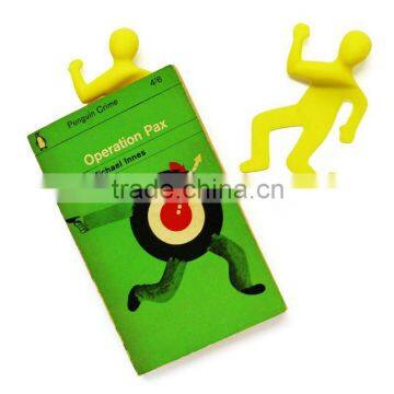 BM-001 squashed flat silicone rubber bookmark