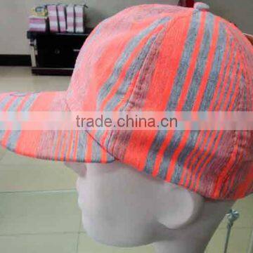 WLLS030349 Brightly peach stripe lady high quality golf caps