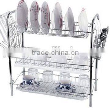 Plastic 9 Design Chrome Plated Dish Rack and Plate Shelf ,single Tray ,fine Quality ,popular Selling,competitive Price photo-6