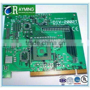 Round Shape Red Soldermask 6 Layers Pads Pcb