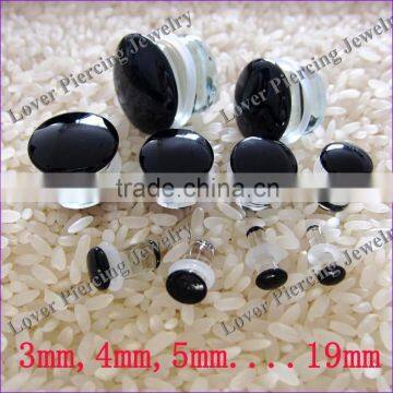 Wholesale Pyrex Glass Earring Plugs Ear Plug Tunnel [GB-386B]