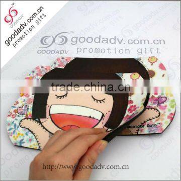 Promotipnal custom hot selling colored sexy carton girl mouse pad