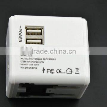 Universal All Travel Charger ,2 Port Usb All in One Universal International Plug Adapter 2 Usb Port photo-4