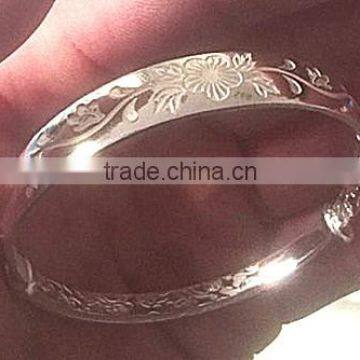 925 sterling silver jewelry bangle 925ss-B-flower