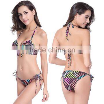 Fashion Women's Sexy Bandeau Tassel Lady Bikini Set Padded Push Up Bra Swimsuit Quality Choice photo-2