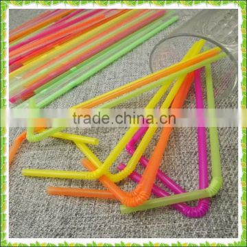 Disposable straws with different design flexible drinking straw