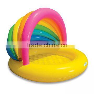 baby adult colorful inflatable swimming pools with sunshade