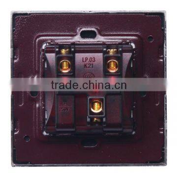 Fashion 2 Gang 1 Way ro 2 Gang 2 Way Wall Button Switch for Light Fixture photo-3