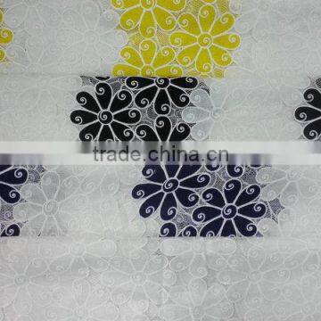 YH005# Lace Fabric for Wedding Dress /Burning Flower Lace Fabric /TC Material Lace Fabric photo-6