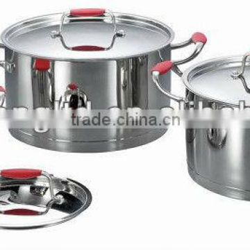 6 pcs High Quality Stainless Steel stock pot