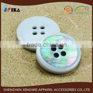 shell and resin button for shirt