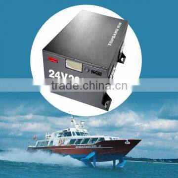 200Ampls powerful Lithium 24V yatch battery with LCD display for electric boats/EV/Yatching