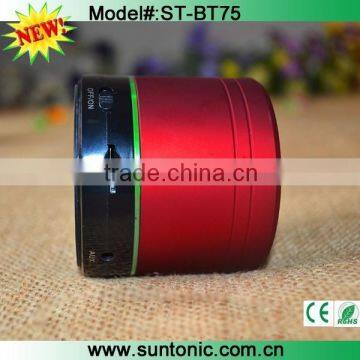 New private metal round bluetooth speaker with super good sound quality